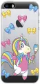 Силиконовый чехол на Apple iPhone SE / 5s / 5 / Эпл Айфон 5 / 5с / СЕ с рисунком Lady Unicorn