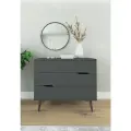 Комод Комфорт 3 ящика, ШхГхВ: 100х42.7х84.7 см, цвет: Графит