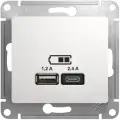 USB розетка Schneider Electric GSL000139 GLOSSA, 2.4 А