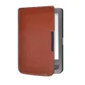Чехол-обложка футляр MyPads для PocketBook 626 Plus Touch Lux 3 из качественной эко-кожи тонкий с магнитной застежкой коричневый