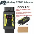 GODIAG GT106 PLUS Адаптер для тяжелых грузовиков с 24 В на 12 В для X431 easydiag/Golo/ ThinkCar/ ICarScan/ Diagun/ GOLO/ DBScar II, GT106 PLUS