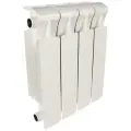 Радиатор биметаллический Rifar Monolit 350, 04 секции, боковое подключение, цвет белый