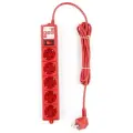 Сетевой фильтр Power Cube SPG-MXTR, 5 розеток, с/з, 10А / 3500 Вт 5 3 м 0.75 кв. мм 324 мм 52 мм 41 мм красный