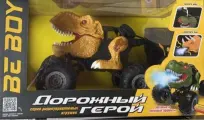 Машинка-динозавр р у BeBoy с паром, USB зарядное устройство, свет. и звук. эффектами, размер игруш