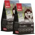BLITZ SENSITIVE ADULT ALL BREEDS LAMB&RICE д взр соб всех пор с чувствит пищевар с ягненком и рисом 1,8 + 1,8 кг