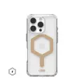 Чехол с поддержкой MAGSAFE UAG Plyo для iPhone 16 Pro 6.3, цвет прозрачный/золото (Ice/Gold)