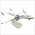 Модель самолета металлическая 20 см с шасси АН-225 мрия, 1/400