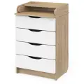 Комод пеленальный Pituso Wood, 60 х 94 см, 4 ящика, дуб канзас