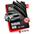 Дефлекторы боковых окон для Haval M6 (Хавал, Хавейл, Хавэйл М6) 2021-2025, 2026 год, ветровики на двери автомобиля, Cobra Tuning.