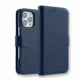 Кожаный чехол книжка Melkco Wallet Book Type для iPhone 16 Pro Max, темно-синий