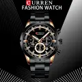 Наручные часы CURREN, черный+золотой