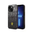 Чехол для iPhone 14 Ferrari PC/TPU Allover Scuderia Hard Gradient Black (FEHCP14SEAOK)