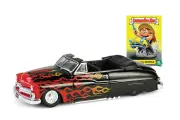 Модель коллекционная Mercury eight convertible lowrider menacing monica 1950 black with flames (длина модели 6-10 см)