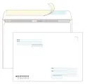Конверт белый С4 (229*324 мм), стрип-лента, кому-куда (FORPOST) - 250 шт.