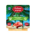 Влажный корм для кошек Родные корма, филе курицы с лососем в желе по-азиатски, упаковка 14 шт х 100 гр
