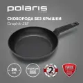 Сковорода для индукционной плиты Polaris Graphit-26F с антипригарным покрытием / 26 см подходит для индукционной плиты