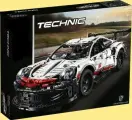 Конструктор Техник Porsche 911 RSR, 1593 детали, совместим с technic 42096