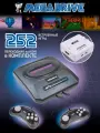 Игровая приставка Mega Drive 252 встроенных игр с HDMI конвертером (16-бит Sega) / Ретро консоль с двумя джойстиками