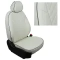 Комплект чехлов Автопилот Ромб Ford Focus II Comfort Sd/Hb/Wag с 05-11г. Белый + Белый