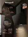 Купольная вытяжка Weissgauff Sigma 50 Touch Black Glass, производительность 900 м3/ч