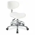 Стул мастера MZ 1026DB2 белый, с кольцом под ноги и анатомическим сиденьем