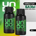 Набор, UNO, Базовое покрытие для гель-лака UNO RUBBER, 30 г, 2 шт