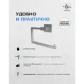 Держатель для полотенец хромированный / Полотенцедержатель из нержавеющей стали для ванной и кухни