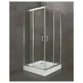 Душевой уголок BelBagno Uno 195 A 2 80 C Cr без поддона, стеклянный, 80x80, квадратный, раздвижной, итальянский