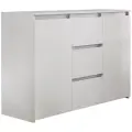 Комод для одежды Нонтон Милано-3, белый гладкий матовый, 120.6х45х89 см