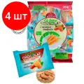Комплект 4 шт, Конфеты мультизлаковые CO BARRE DE CHOKOLAT с цельным миндалем, 200 г, пакет, БП-00001137