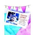 Декоративная подушка ЗазеркальеЛюбимой дочке(котенок С пожеланиями)