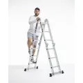 Лестница трансформер стремянка 4х3 WORKY SuperPro с усиленным замком, высота 3,6 м.