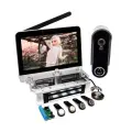 Комплект беспроводной видеодомофон SkyNet-900 + PL-400G-1080P (W5578RU): беспроводной домофон с записью на SD, беспроводная вызывная видеопанель с ви