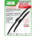 600 400 мм. Комплект гибридных щеток стеклоочистителя RD5 дворники на Hyundai Solaris; Хендай Солярис; Hyundai Tucson; Хендай Туксон