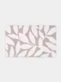 Коврик Доляна Leaves, 50×80 см, ворс 1.5 см, микрофибра, сер