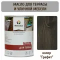 Масло для террас Maz-slo цвет Графит, 1литр