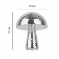 Зеркальный диско-шар Гриб 23 см