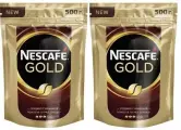 Кофе растворимый Nescafe Gold 500 гр, 2 упаковки