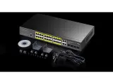 Cudy GS2028PS4-300W управляемый коммутатор 2-го уровня с 24 гигабитными портами, 4 гигабитными комбинированными портами