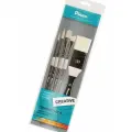 Набор кистей Pinax Creative line синтетика white taklon 5 шт, ассорти с флейцем