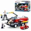 Конструктор слубан 381 деталь серия пожарный пожарная машина m38-b0808