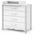 Комод пеленальный Атон Felix, 80 х 96 см, 4 ящика, белый/ кашемир