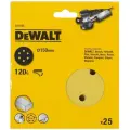 Шлифовальные круги DEWALT DT3135, 150 мм, 6 отверстий, 120G, 25 шт.