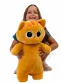 Мягкая игрушка Кот лупоглазик большой рыжий 60 см
