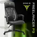Игровое кресло компьютерное ZONE 51 FREELANCER P3 Black-Green, черный/зеленый, сетка/искусственная кожа