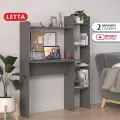 Компьютерный стол LETTA Ultra Lite, ЛДСП, надстройка, серый графит