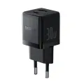 Сетевое зарядное устройство Baseus Palm Fast Charger C+U 30W EU Cluster Black