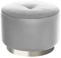 Пуф большой Hollywood Silver. SUPERA Luxemebel. Цвет светло-серый. Велюр