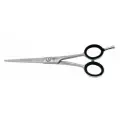 Mizuka Прямые ножницы парикмахерские Дебют (5.5) Serrated с насечкой Pro-Lite PBS-255Т, серебристый