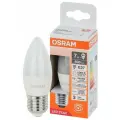 Лампа Светодиодная Свеча 7Вт 170-250В E27 600Лм 4000К Угол 200 град. d 37mm h 100mm Свет Дневной белый Osram, уп. 5шт
